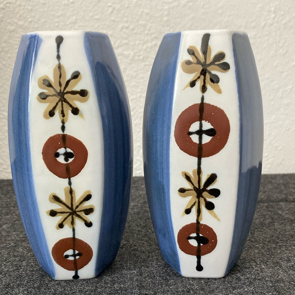 Mid Century modern style vases